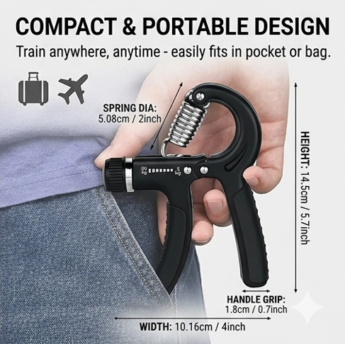 Portable Forearm Grip Trainer