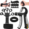 Pro Grip Trainer 4-Pack Adjustable Resistance (10-130 Lbs) Gym Muscle Builder， Weak Grip? Fix in 2 Weeks! (Office/Gym/Carpal Tunnel Relief) Forearm Exerciser